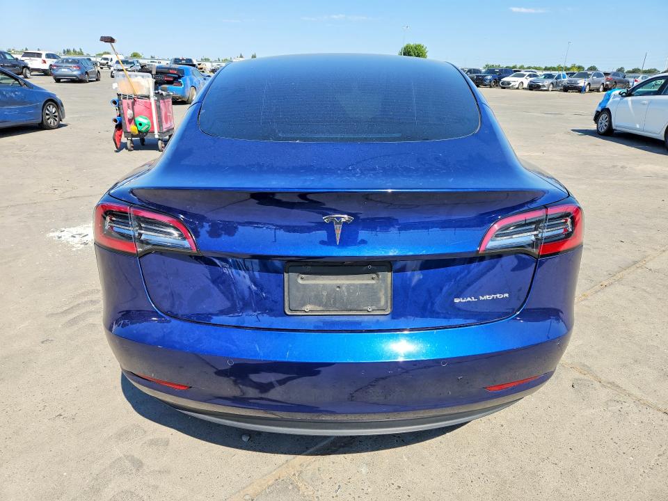 2022 Tesla VIN 5YJ3E1EB0NF106357 COPART salvage auction — FRONT END, Ca - Salvage Certificate, sold $7,700 on 2026-08-31 (photo 6)