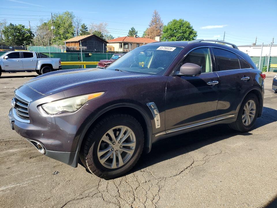 2012 Infiniti Fx VIN JN8AS1MW0CM154485 COPART salvage auction — SIDE, Co - Public - Salvage Title, sold $1,650 on 2026-07-09 (photo 1)