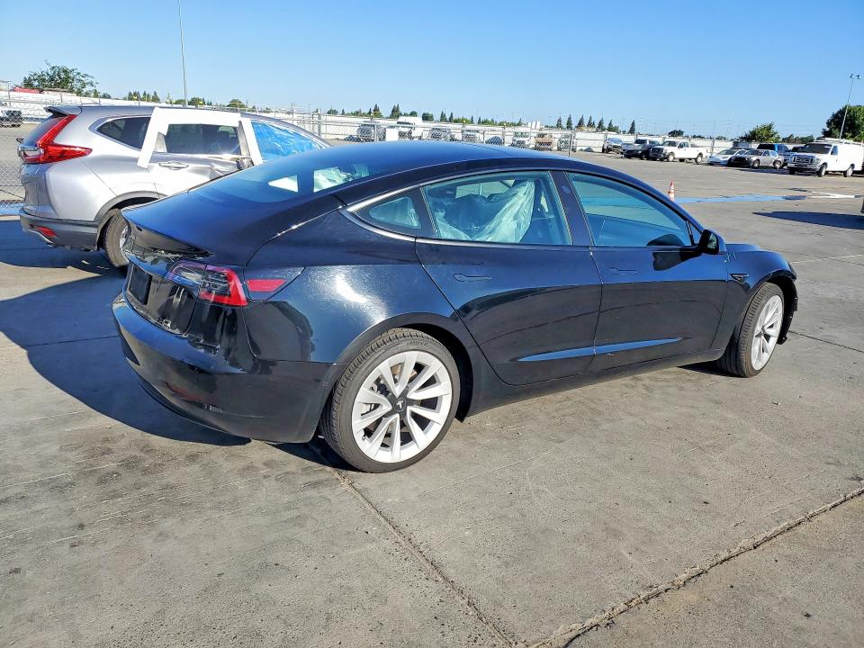 2022 Tesla Model 3 VIN 5YJ3E1EA3NF188298 COPART salvage auction — FRONT END, Ca - Certificate Of Title, sold $3,850 on 2026-07-08 (photo 3)