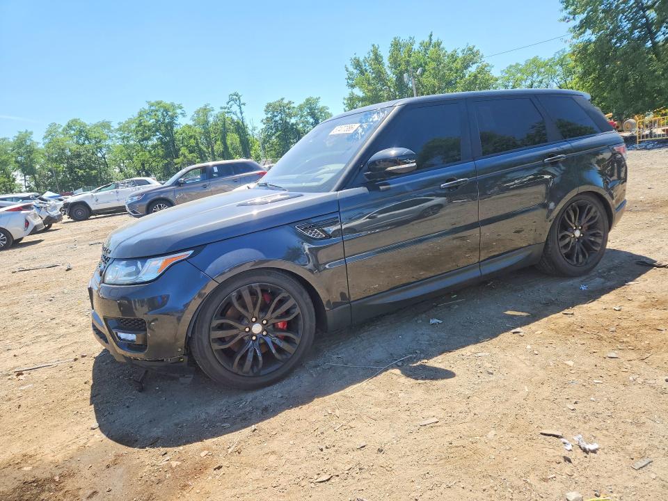 2016 Land rover RANGE ROVER VIN SALWR2EF9GA587580 COPART salvage auction — FRONT END, Wv - Certificate Of Title, sold $6,700 on 2026-07-27 (photo 1)