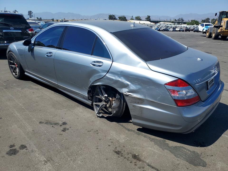 2007 Mercedes-benz S class VIN WDDNG71X97A056163 COPART salvage auction — REAR END, CA - SALVAGE CERTIFICATE, sold $425 on 2026-07-22 (photo 2)
