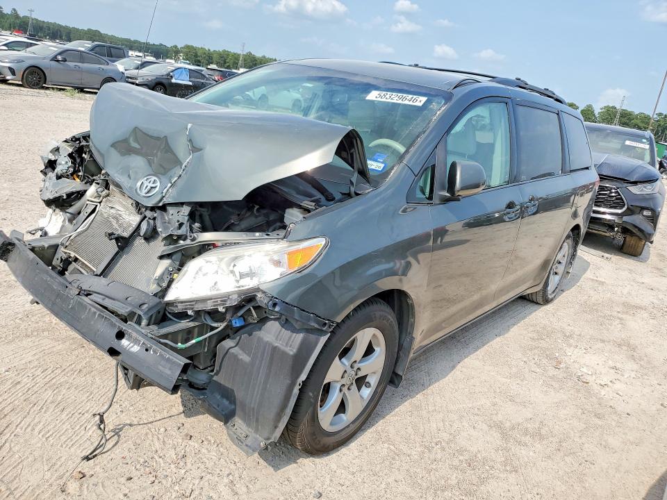 2012 Toyota VIN 5TDKK3DC9CS266160 COPART salvage auction — FRONT END, Tx - Salvage Vehicle Title, sold $1,350 on 2026-07-28 (photo 1)