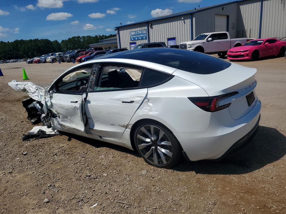 2026 Tesla Model 3 VIN 5YJ3E1EA6TF118193 COPART salvage auction — ROLLOVER, Ms - Cert Of Title-Salvaged, sold $7,800 on 2026-07-10 (photo 2)