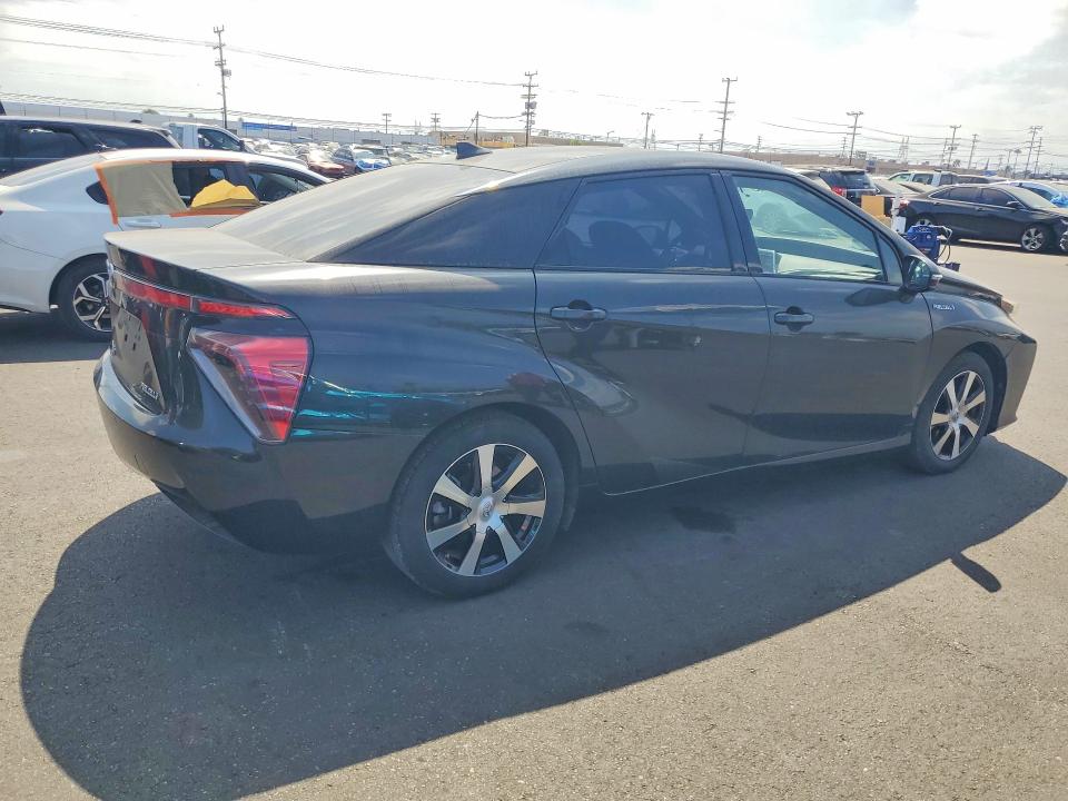 2016 Toyota Mirai VIN JTDBVRBD1GA000303 COPART salvage auction — FRONT END, Ca - Salvage Certificate, sold $550 on 2026-07-29 (photo 3)
