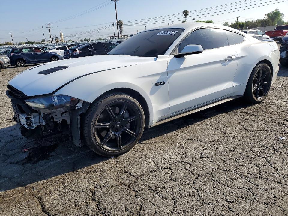 2018 Ford Mustang VIN 1FA6P8CF5J5156615 COPART salvage auction — FRONT END, Ca - Salvage Certificate, sold $10,800 on 2026-07-02 (photo 1)