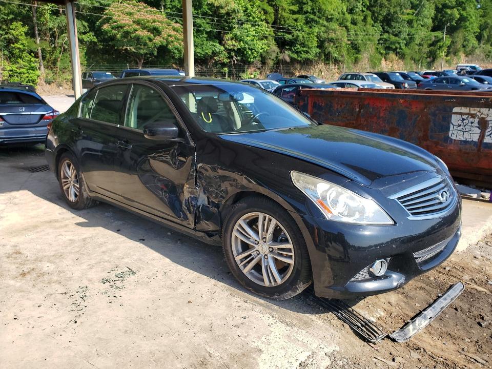 2013 Infiniti G37 VIN JN1CV6AP1DM715397 COPART salvage auction — FRONT END, AL - CERT OF TITLE-SALVAGE TITLE, sold $1,400 on 2026-07-14 (photo 4)
