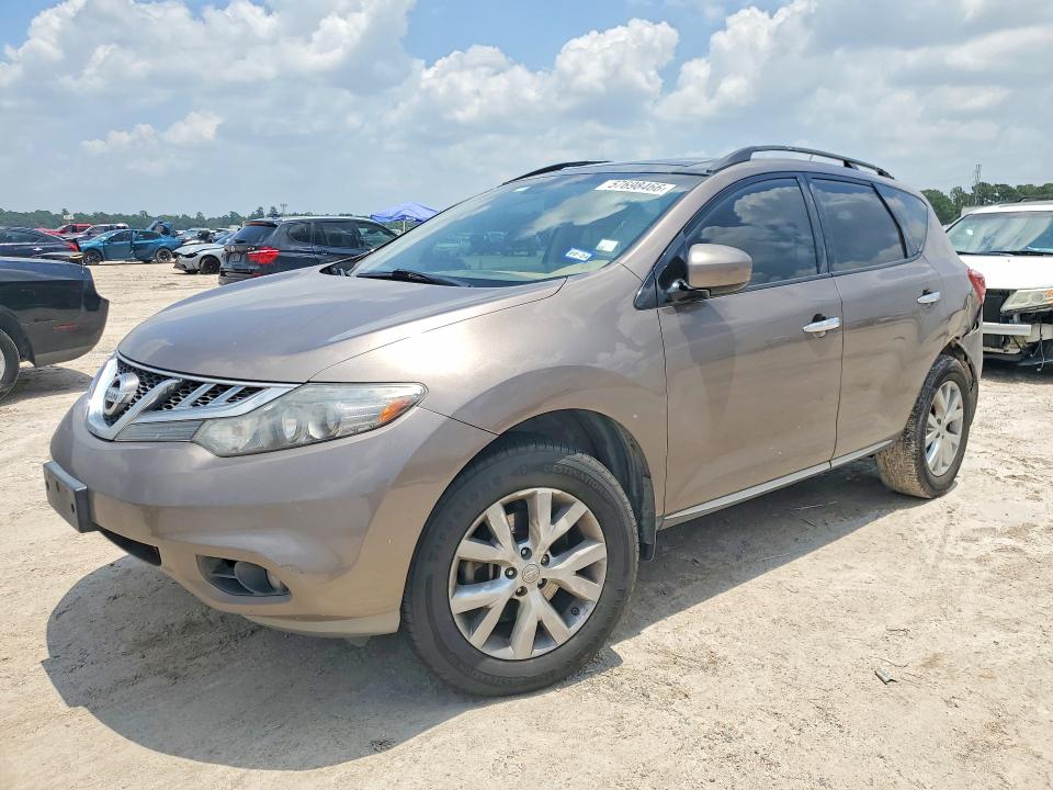 2011 Nissan Murano VIN JN8AZ1MU0BW050768 COPART salvage auction — REAR END, Tx - Salvage Vehicle Title, sold $675 on 2026-07-24 (photo 1)