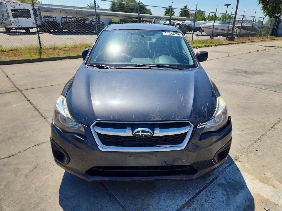 2012 Subaru VIN JF1GPAC67CH210493 COPART salvage auction — FRONT END, Ca - Salvage Certificate, sold $825 on 2026-07-20 (photo 5)