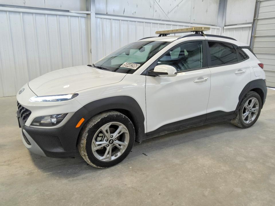 2023 Hyundai Kona VIN KM8K62ABXPU050986 COPART salvage auction — MECHANICAL, Tx - Certificate Of Title, sold $13,300 on 2026-07-07 (photo 1)