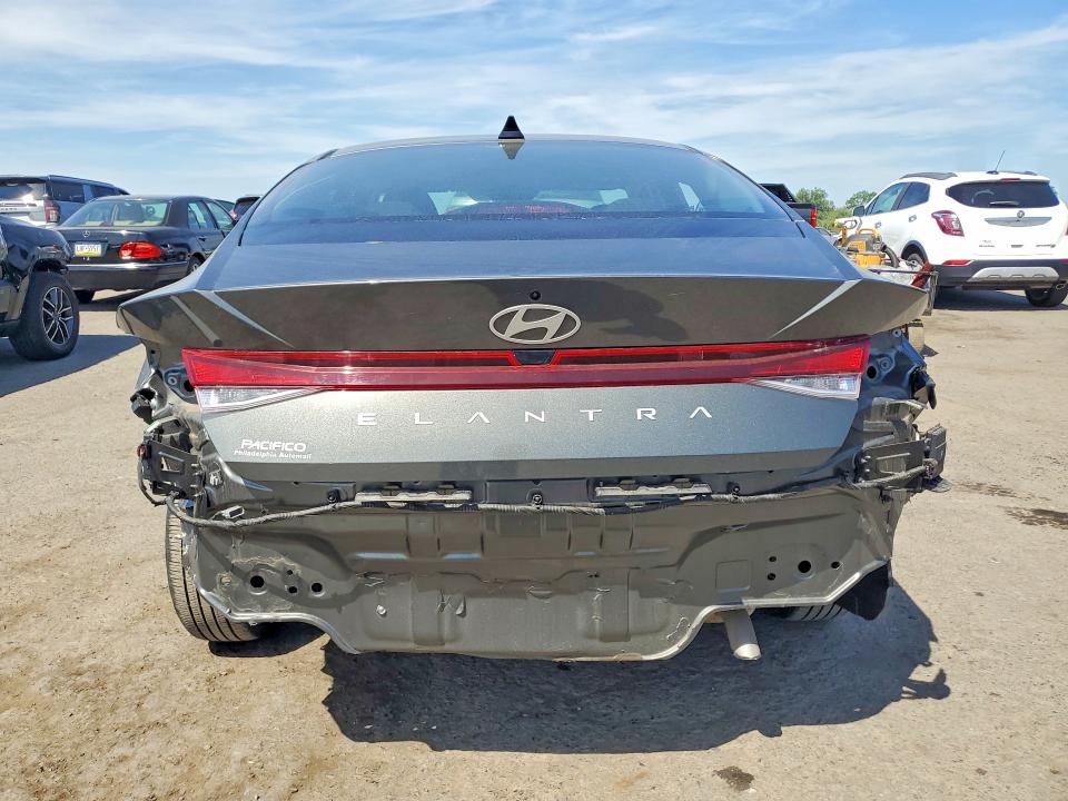 2024 Hyundai Elantra VIN KMHLL4DG5RU815945 COPART salvage auction — REAR END, Pa - Certificate Of Salvage, sold $6,000 on 2026-07-07 (photo 6)