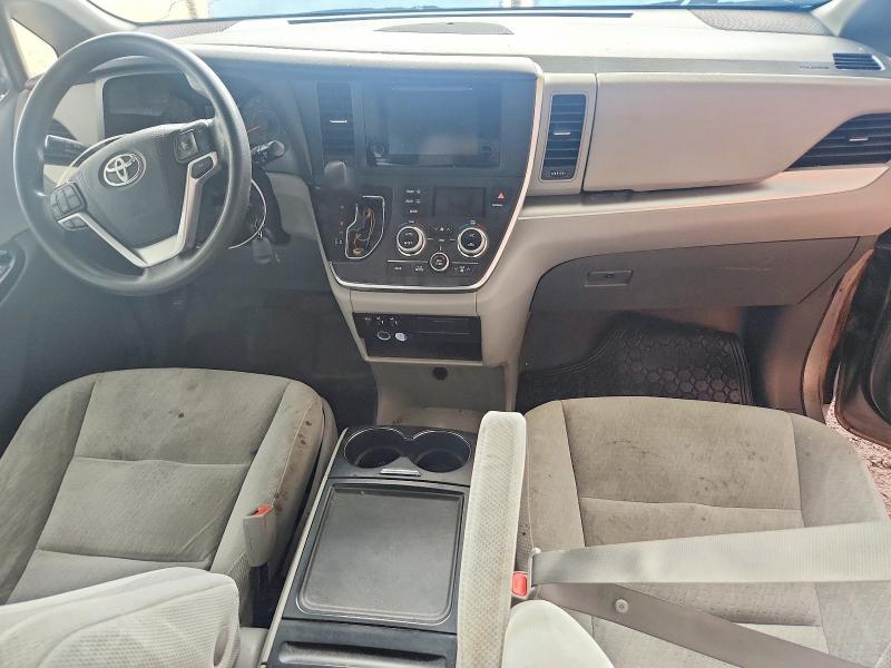 2017 Toyota Sienna VIN 5TDKZ3DC8HS863657 COPART salvage auction — MECHANICAL, ON - PERMIT NO BRAND - UNFIT (P), sold $1,950 on 2026-07-29 (photo 8)