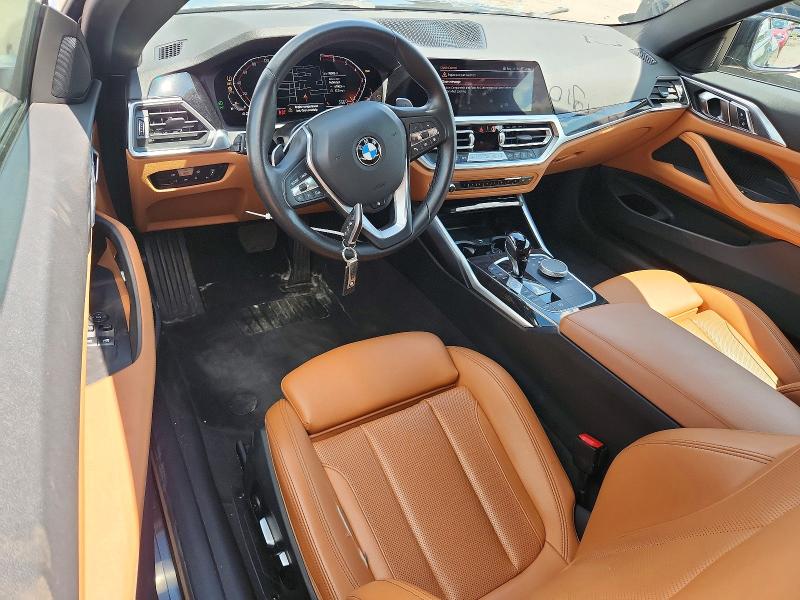 2022 BMW 4er VIN WBA73AP08NCJ27177 COPART salvage auction — FRONT END, Il - Salvage Certificate, sold $14,900 on 2026-07-29 (photo 8)