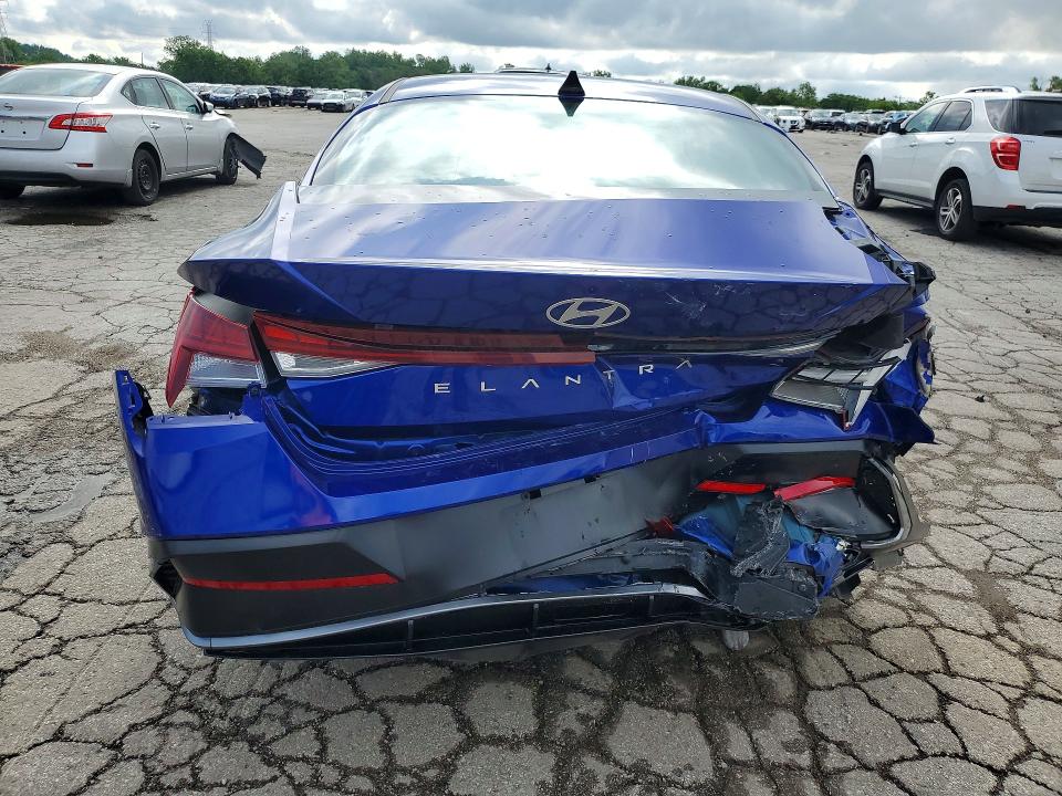 2025 Hyundai Elantra VIN KMHLS4DG7SU857381 COPART salvage auction — REAR END, Tn - Non-Repairable Certificate, sold $5,500 on 2026-07-08 (photo 6)