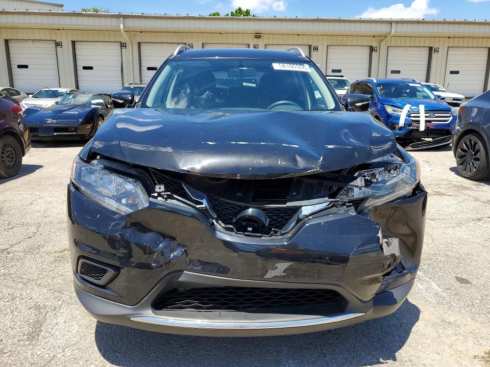 2016 Nissan Rogue VIN KNMAT2MT0GP594974 COPART salvage auction — FRONT END, Ky - Cert Of Title-Salvage, sold $1,500 on 2026-07-09 (photo 5)