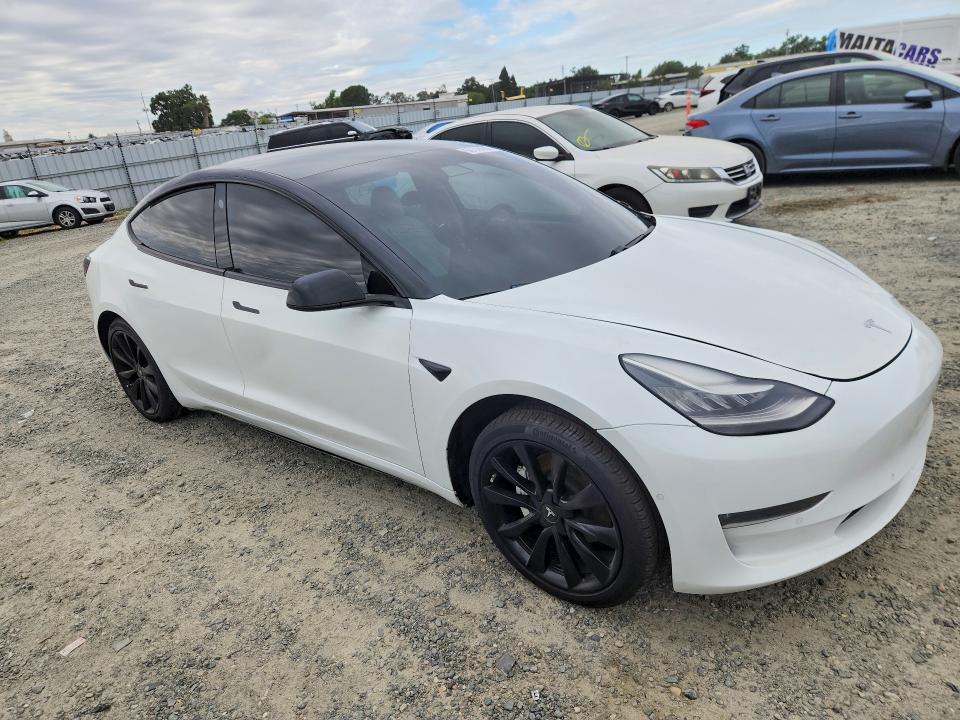 2019 Tesla Model 3 VIN 5YJ3E1EB6KF421904 COPART salvage auction — SIDE, Ca - Salvage Certificate, sold $2,750 on 2026-07-02 (photo 4)