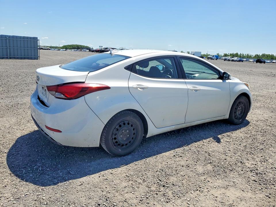 2016 Hyundai VIN KMHDH4AE4GU494762 COPART salvage auction — REAR END, On - Permit No Brand - Unfit, sold $800 on 2026-07-09 (photo 3)