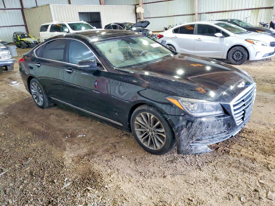 2015 Hyundai VIN KMHGN4JE9FU091347 COPART salvage auction — FRONT END, Tx - Salvage Vehicle Title, sold $2,150 on 2026-07-27 (photo 4)