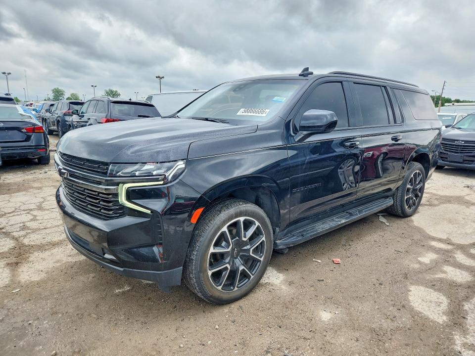 2021 Chevrolet Suburban VIN 1GNSCEKD4MR458971 COPART salvage auction — MINOR DENT/SCRATCHES, Fl - Certificate Of Title, sold $23,000 on 2026-07-24 (photo 1)