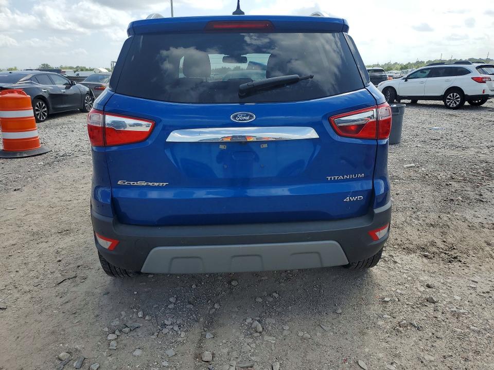 2020 Ford Ecosport VIN MAJ6S3KL9LC333657 COPART salvage auction — FRONT END, Tx - Salvage Vehicle Title, sold $1,150 on 2026-07-23 (photo 6)