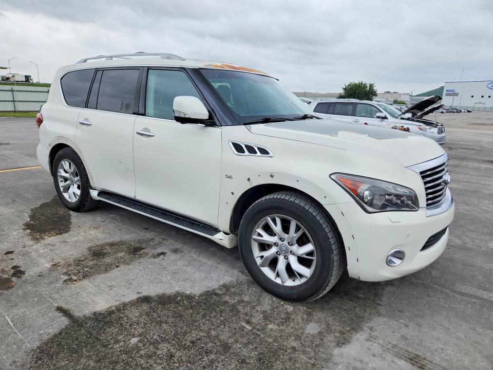 2014 Infiniti Qx80 VIN JN8AZ2NF9E9552915 COPART salvage auction — MECHANICAL, Ok - Certificate Of Title, sold $1,100 on 2026-07-24 (photo 4)