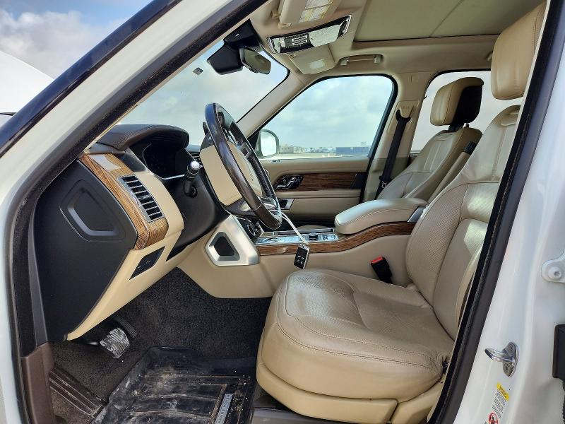 2019 Land rover RANGE ROVER VIN SALGS2SV6KA555229 COPART salvage auction — MECHANICAL, Tx - Certificate Of Title (P), sold $12,600 on 2026-08-20 (photo 7)