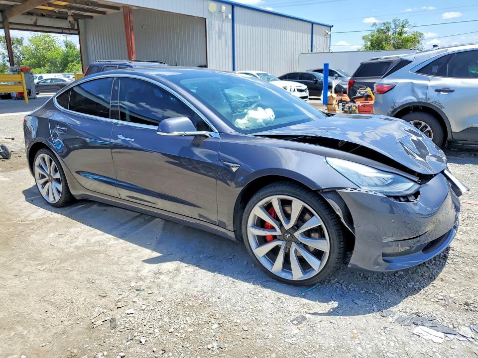 2019 Tesla Model 3 VIN 5YJ3E1EB7KF434659 COPART salvage auction — FRONT END, Fl - Cert Of Title Slvg Rebuildable, sold $6,800 on 2026-07-31 (photo 4)