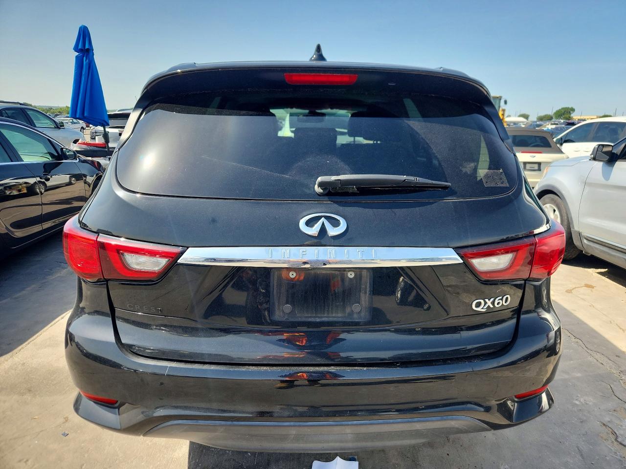 2019 Infiniti QX60 VIN 5N1DL0MN0KC503104 COPART salvage auction — Front End, TX - SALVAGE VEHICLE TITLE, sold $3,400 on 2026-07-09 (photo 6)
