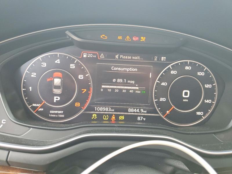 2018 Audi A4 VIN WAUDNAF42JA215035 COPART salvage auction — UNDERCARRIAGE, Ny - Mv-907A Salvage Certificate, sold $4,050 on 2026-07-20 (photo 9)