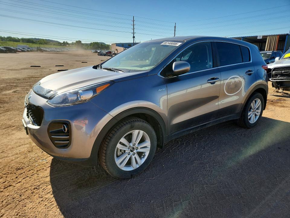 2017 Kia Sportage VIN KNDPMCACXH7155431 COPART salvage auction — FRONT END, Co - Salvage Title, sold $3,200 on 2026-07-20 (photo 1)