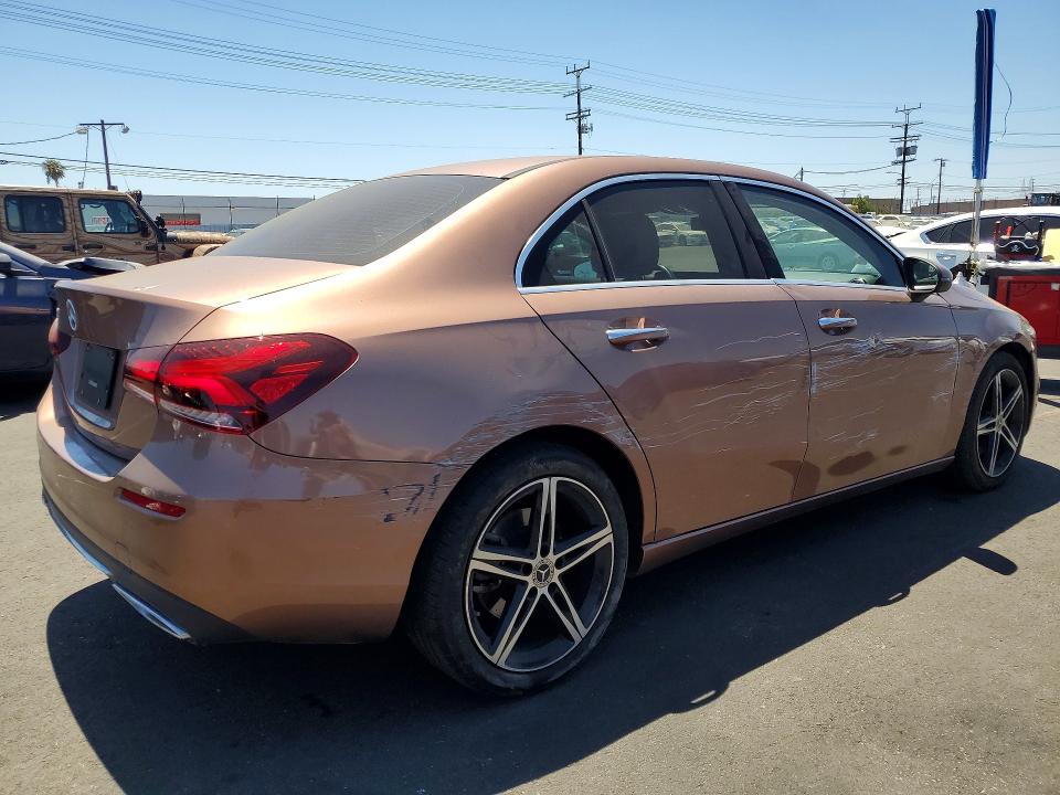 2022 Mercedes-benz A-klasse VIN W1K3G4EBXNJ371118 COPART salvage auction — SIDE, Ca - Salvage Certificate, sold $8,400 on 2026-07-15 (photo 3)