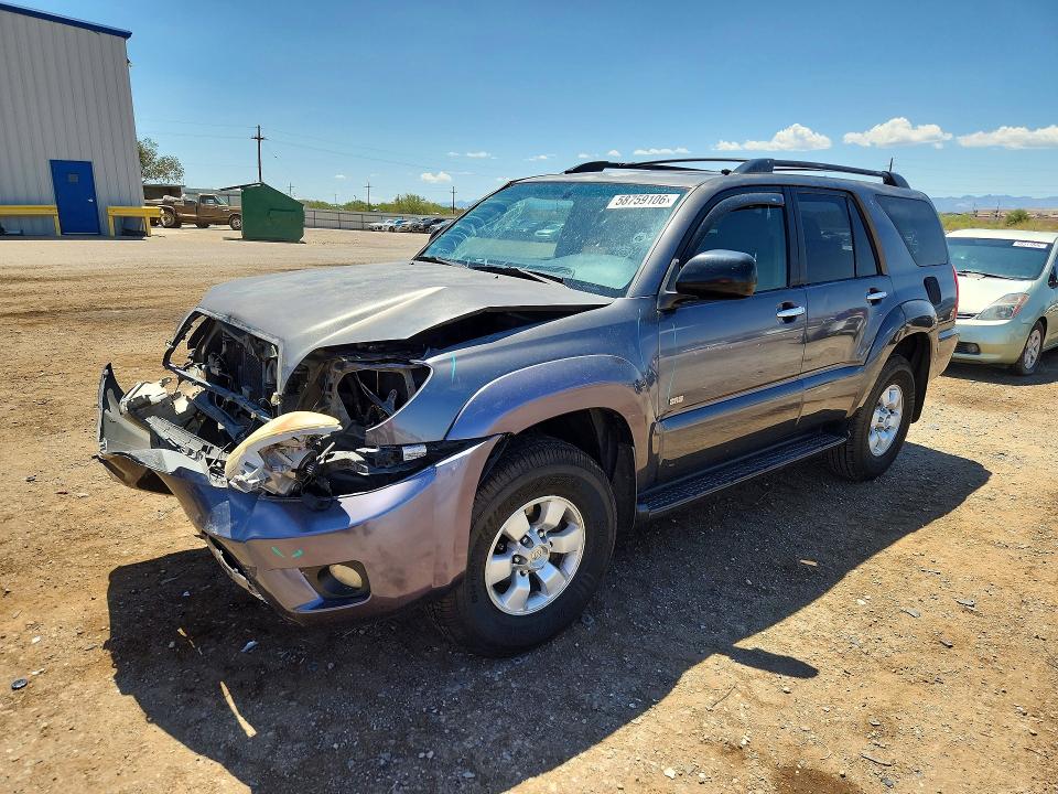 2007 Toyota 4runner VIN JTEZU14R478081697 COPART salvage auction — FRONT END, Az - Cert Of Title - Salvage, sold $2,150 on 2026-07-06 (photo 1)