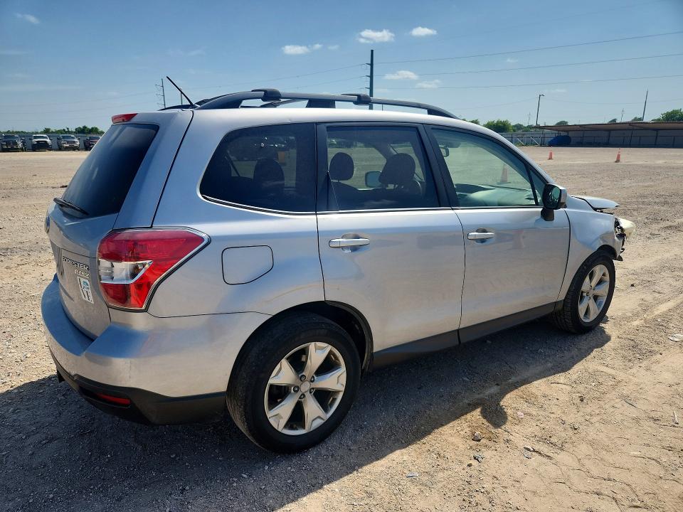 2015 Subaru Forester VIN JF2SJAFC2FH824980 COPART salvage auction — FRONT END, Tx - Salvage Vehicle Title, sold $1,350 on 2026-07-15 (photo 3)