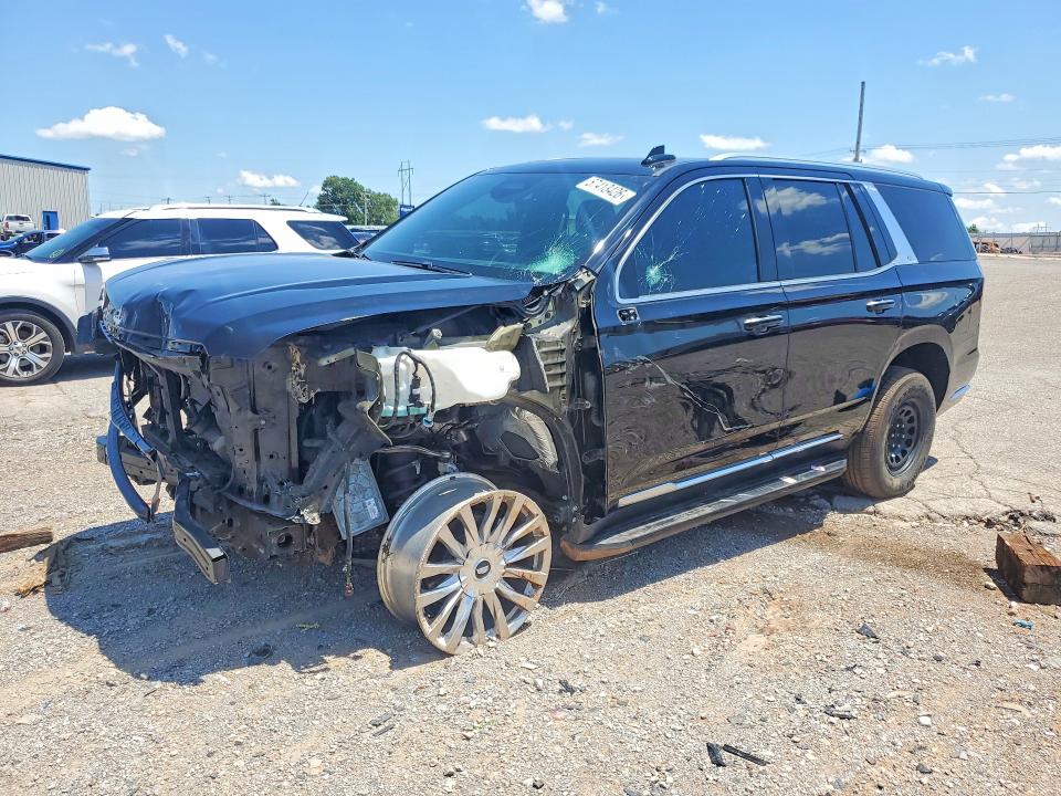 2023 Cadillac Escalade VIN 1GYS4BKL4PR219866 COPART salvage auction — FRONT END, Ok - Cert Of Title-Salvage, sold $24,000 on 2026-07-28 (photo 1)