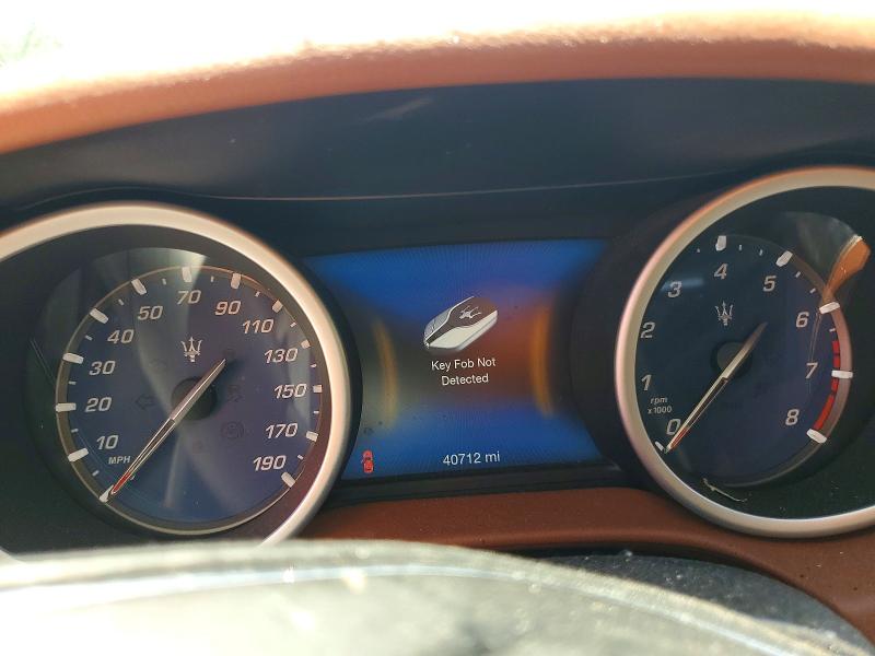 2019 Maserati Ghibli VIN ZAM57XSA8K1328257 COPART salvage auction — FRONT END, Ga - Cert Of Title-Salvage, sold $2,900 on 2026-07-20 (photo 9)