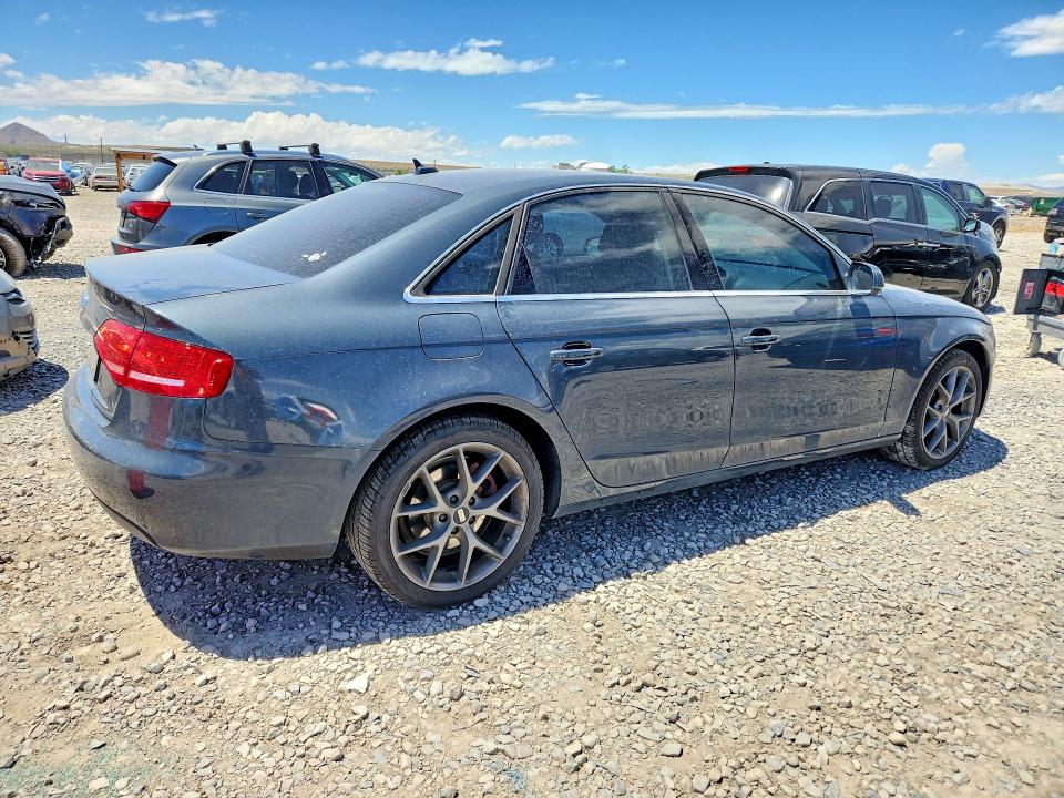 2011 Audi A4 VIN WAUFFAFL0BN039741 COPART salvage auction — FRONT END, Ut - Salvage Certificate, sold $700 on 2026-07-28 (photo 3)