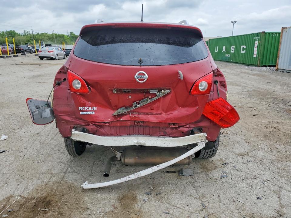 2014 Nissan Rogue VIN JN8AS5MV6EW717352 COPART salvage auction — REAR END, In - Cert Of Title-Salvage Title, sold $125 on 2026-07-28 (photo 6)