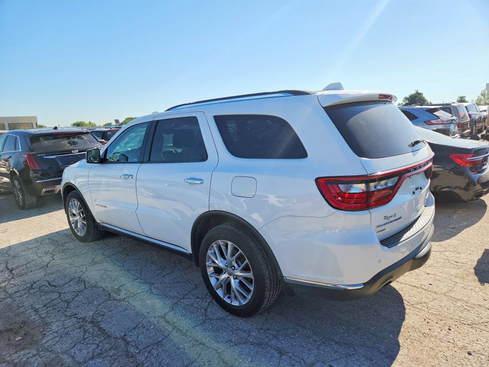 2015 Dodge Durango VIN 1C4SDJET1FC849566 COPART salvage auction — FRONT END, IN - CERT OF TITLE-SALVAGE TITLE, sold $4,700 on 2026-07-31 (photo 2)
