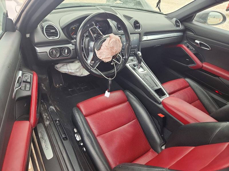 2018 Porsche Cayman VIN WP0AA2A85JK260370 COPART salvage auction — FRONT END, Tx - Salvage Vehicle Title, sold $2,600 on 2026-07-30 (photo 8)