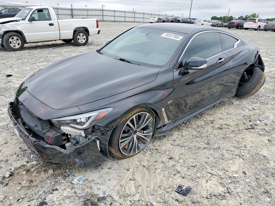 2018 Infiniti Q60 VIN JN1CV7EK7JM200548 COPART salvage auction — FRONT END, GA - CERT OF TITLE-SALVAGE (P), sold $3,250 on 2026-07-06 (photo 1)