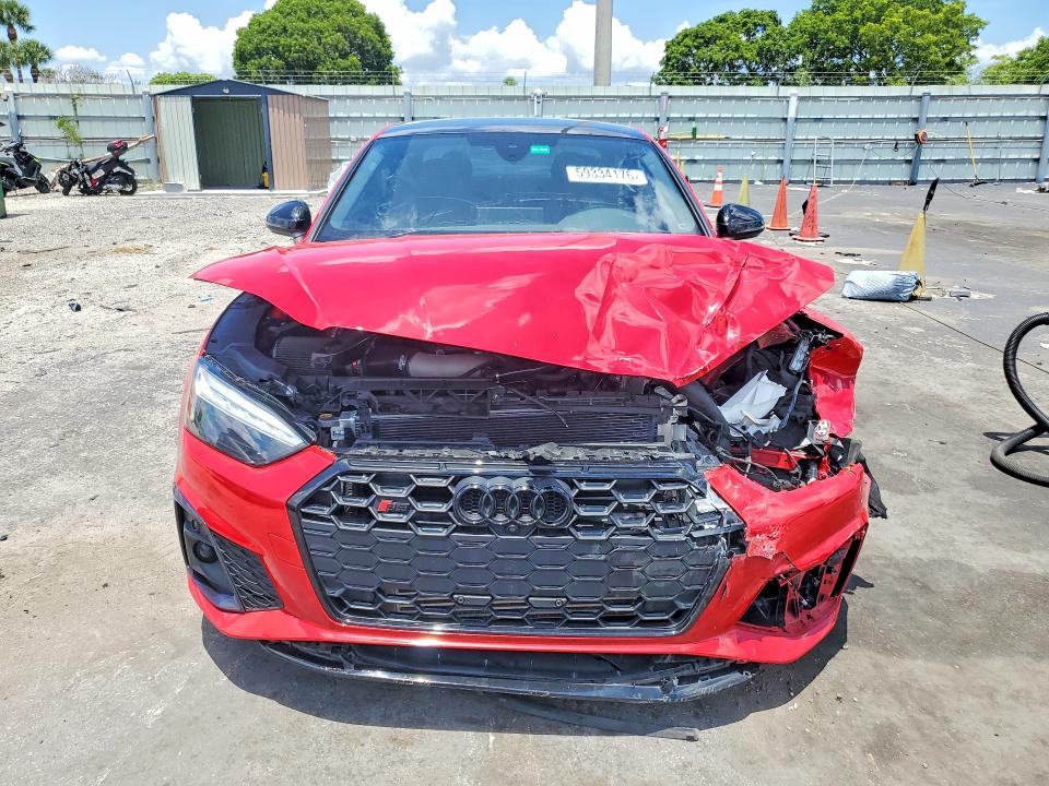 2022 Audi Rs5 VIN WAUP4AF54NA028149 COPART salvage auction — FRONT END, Fl - Cert Of Title Slvg Rebuildable, sold $9,400 on 2026-08-12 (photo 5)