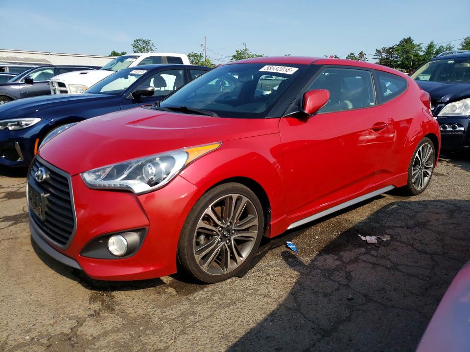 2016 Hyundai Veloster VIN KMHTC6AEXGU267758 COPART salvage auction — MECHANICAL, Ct - Cert Of Title-Salvage, sold $650 on 2026-07-14 (photo 1)