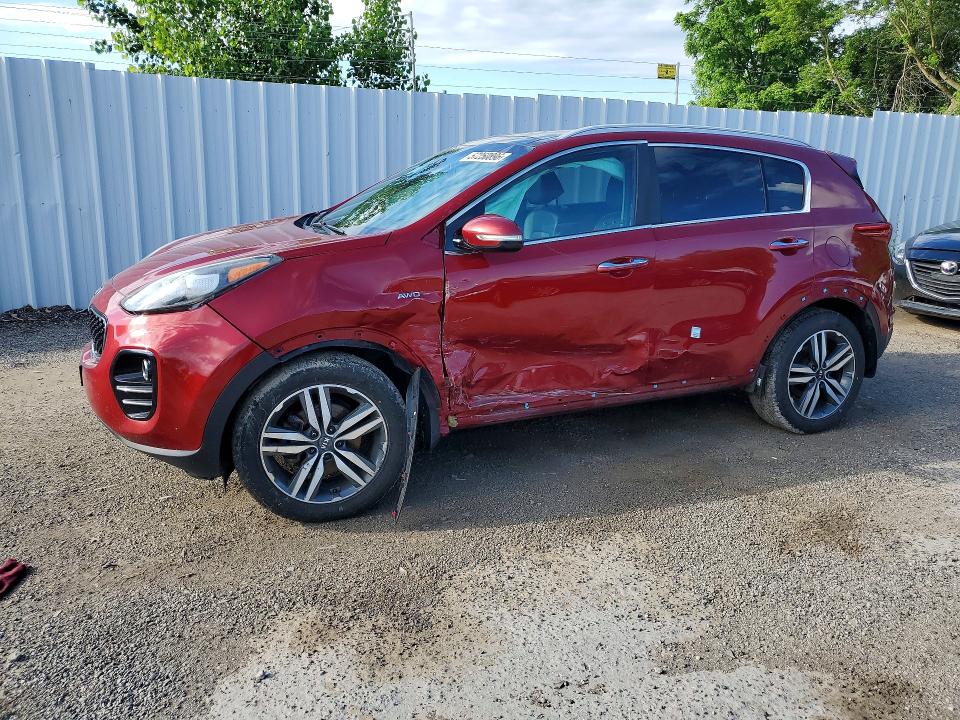 2017 Kia Sportage VIN KNDPNCAC0H7200115 COPART salvage auction — SIDE, On - Permit Salvage, sold $2,000 on 2026-07-16 (photo 1)