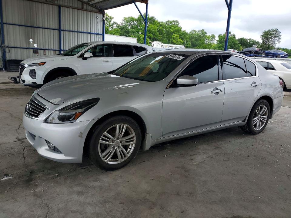 2010 Infiniti G VIN JN1CV6AR5AM253276 COPART salvage auction — FRONT END, Ga - Cert Of Title-Salvage, sold $1,750 on 2026-07-09 (photo 1)