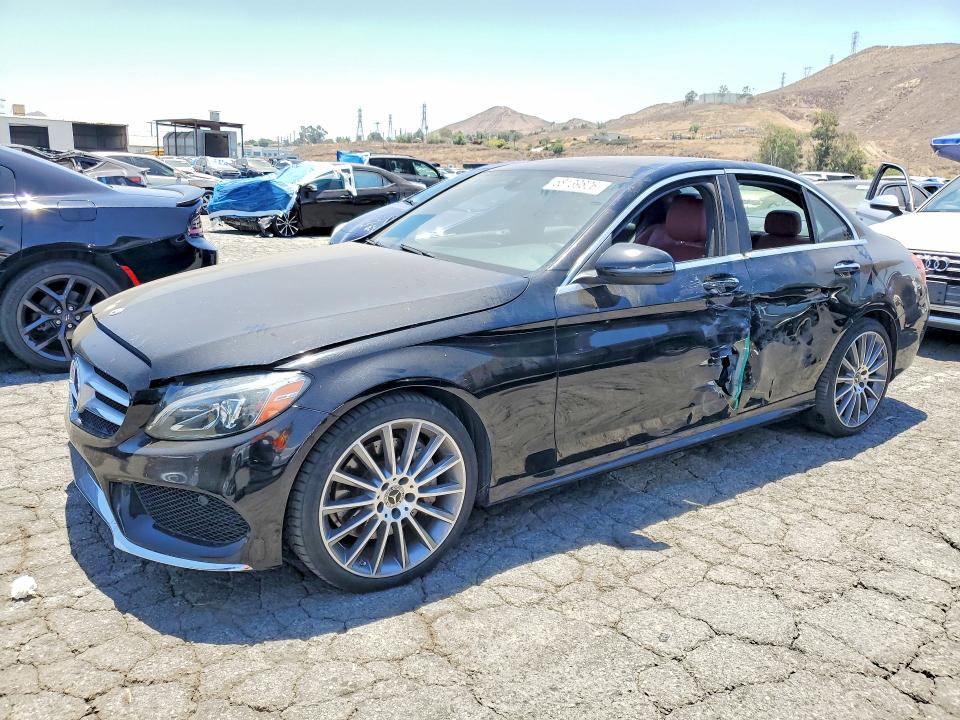 2018 Mercedes-benz C-klasse VIN WDDWF4JB2JR405215 COPART salvage auction — SIDE, Ca - Salvage Certificate, sold $9,100 on 2026-08-13 (photo 1)