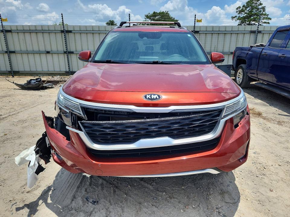2021 Kia Seltos VIN KNDEU2AA0M7080894 COPART salvage auction — FRONT END, Fl - Cert Of Title Slvg Rebuildable, sold $3,450 on 2026-07-16 (photo 5)