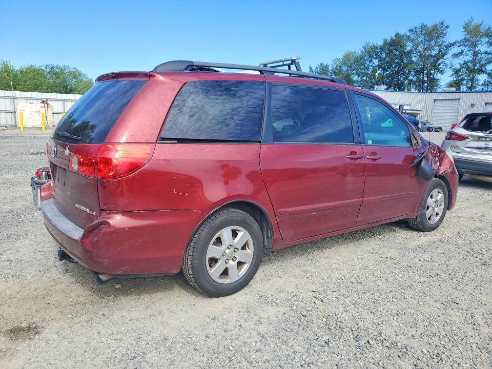2007 Toyota Sienna VIN 5TDZK23C97S028194 COPART salvage auction — FRONT END, WA - BILL OF SALE, sold $2,250 on 2026-07-13 (photo 3)