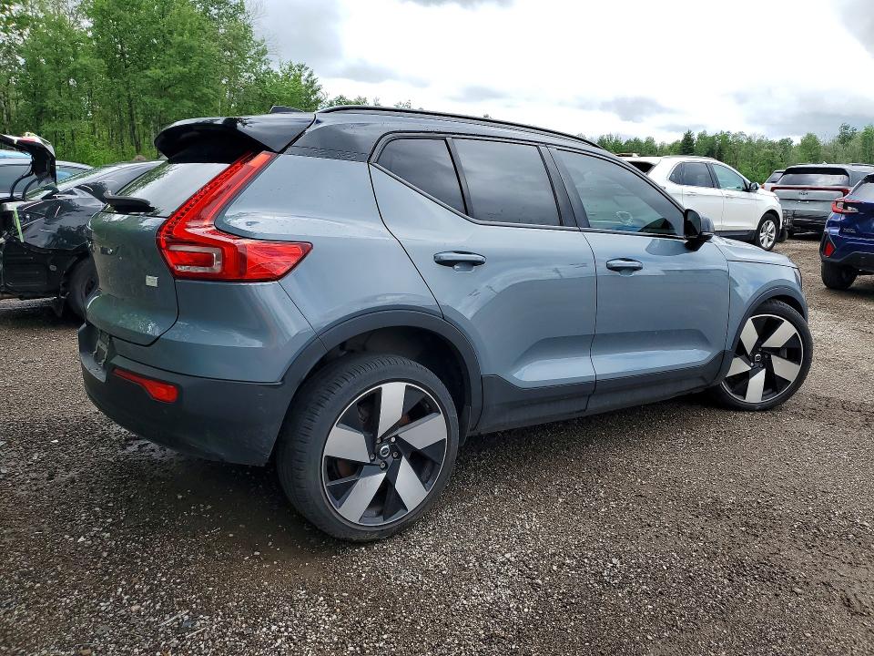 2023 Volvo Xc40 recharge VIN YV4ED3UM3P2990680 COPART salvage auction — FRONT END, ON - PERMIT NO BRAND - UNFIT, sold $15,600 on 2026-08-18 (photo 3)