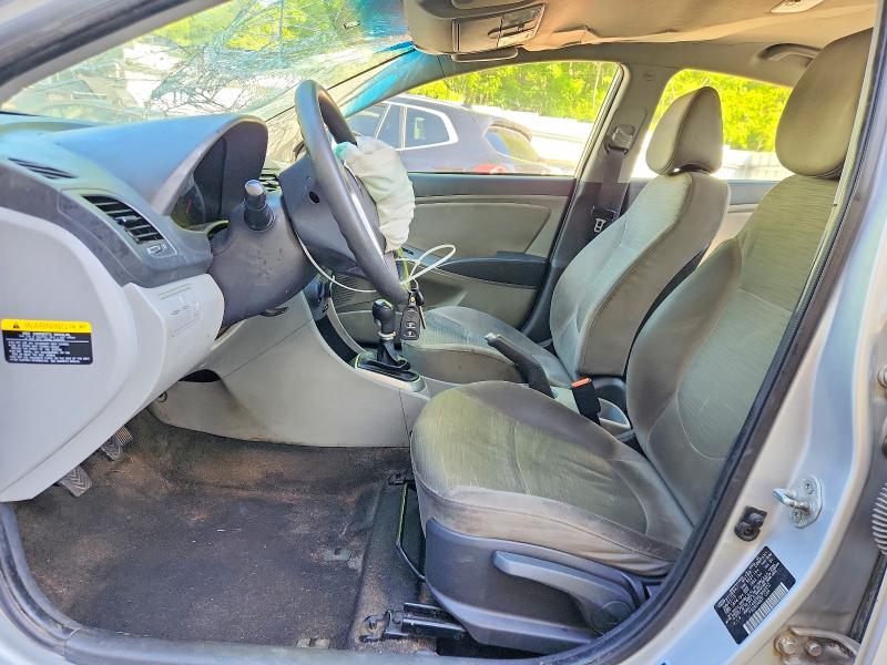 2016 Hyundai Accent VIN KMHCT4AE8GU968352 COPART salvage auction — FRONT END, Vt - Cert Of Title-Salvage Vehicle, sold $175 on 2026-07-13 (photo 7)