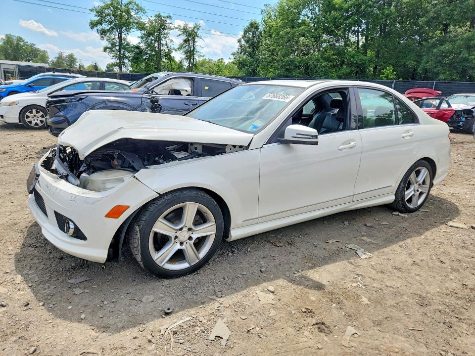 2010 Mercedes-benz C-klasse VIN WDDGF8BB3AF409558 COPART salvage auction — FRONT END, Md - Cert Of Salvage < 75% Damage, sold $700 on 2026-07-24 (photo 1)