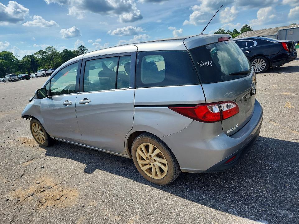2012 Mazda 5 VIN JM1CW2BL6C0131579 COPART salvage auction — FRONT END, Al - Cert Of Title-Flood Salvage, sold $225 on 2026-07-13 (photo 2)